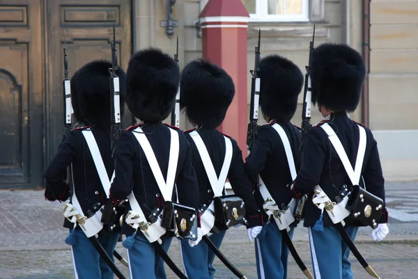 Королевская гвардия Дании . — стоковое фото