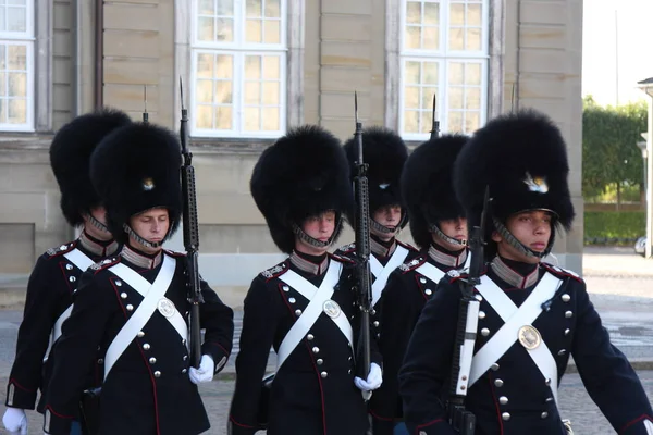 Koninklijke Garde in Denemarken. — Stockfoto
