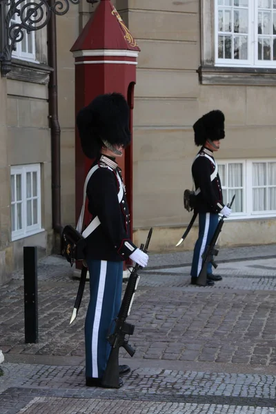 Royal guard in Denmark. — Stock Photo, Image