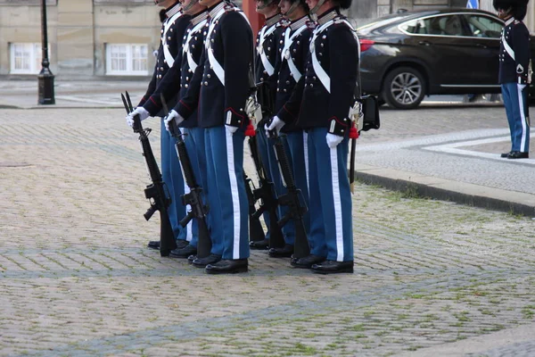 Königliche Garde in Dänemark. — Stockfoto