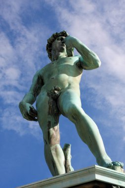 Piazzale Michelangelo, 1869 yılında inşa edilmiş ve tasarladığımız David heykeli