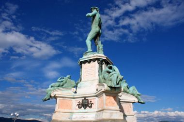 Piazzale Michelangelo, 1869 yılında inşa edilmiş ve tasarladığımız David heykeli