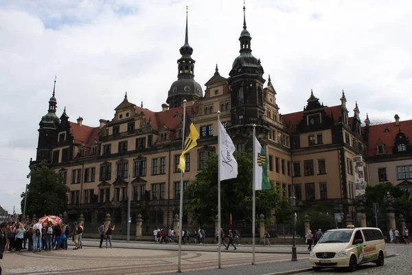 Dresden, deutschland. Frauenkirche. mittelalterliche Stadt, historisches und kulturelles Zentrum des Freistaates Sachsen in Europa. — Stockfoto