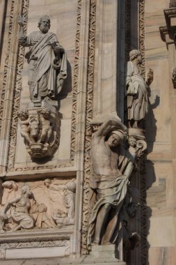 Duomo Milan Katedrali İtalya sahne