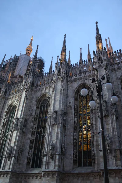 Scene of Duomo Milan Cathedral in Italy — Stock Photo, Image