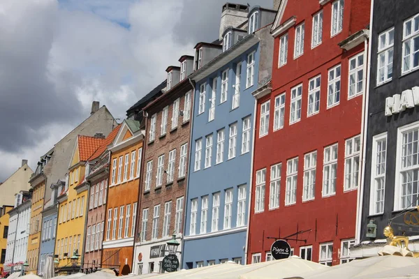 Vodní kanály, Nyhavn, Kodaň, Dánsko — Stock fotografie