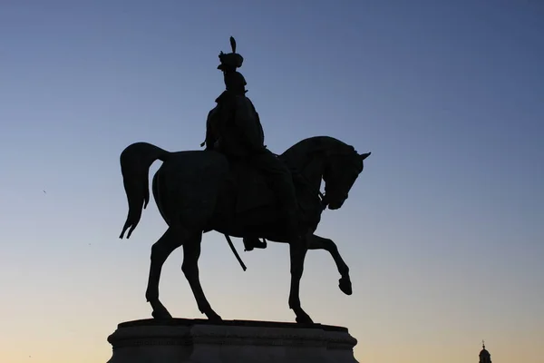 Monument to king Victor Immanuel II, who has united Italy, in Rome, Italy — Stock Photo, Image