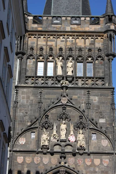 Szczegóły na Most Karola w Pradze, Republika Czeska — Zdjęcie stockowe