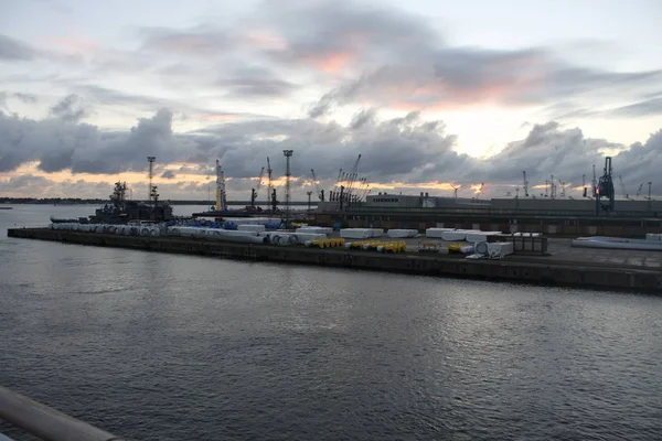 Port, Rostock, Németország — Stock Fotó