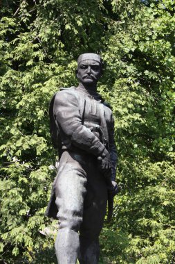 Vasilije Vasa Carapic Avala ejderhadan ilk Sırp Ayaklanması Sırp devrim katıldı Sırp askeri komutan olarak bilinen Belgrad'da heykeli