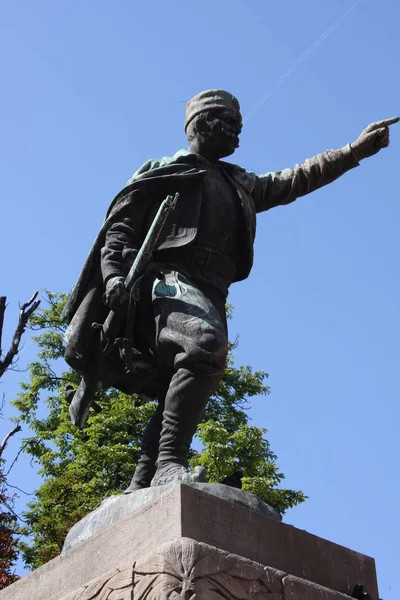 Statua del Duca Vuk (Vojin Popovic) a Belgrado, Serbia . — Foto Stock