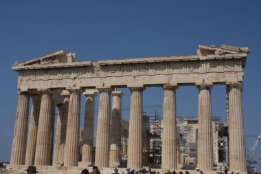 Parthenon Tapınağı Akropol Hill Atina, Yunanistan