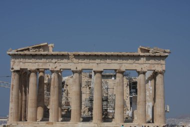 Parthenon Tapınağı Akropol Hill Atina, Yunanistan
