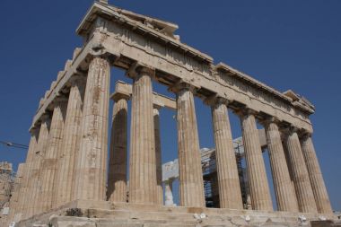 Parthenon Tapınağı Akropol Hill Atina, Yunanistan