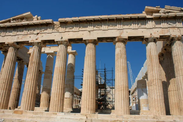 Templo de Partenon em Acropolis Hill em Atenas, Grécia — Fotografia de Stock