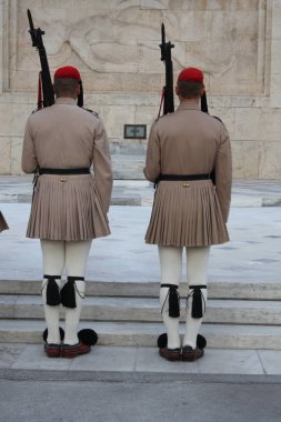 Yunan Parlamentosu, Atina önünde evzoni görevlisi