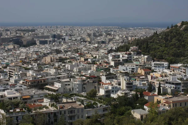 Luftaufnahme von Athen, Griechenland. — Stockfoto