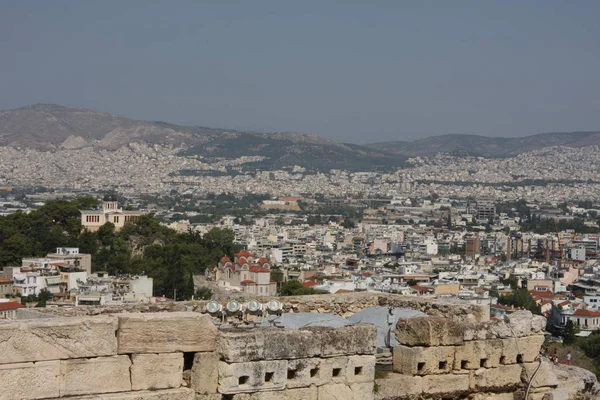 Εναέρια άποψη της Αθήνας, Ελλάδα. — Φωτογραφία Αρχείου