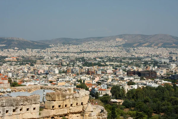 Εναέρια άποψη της Αθήνας, Ελλάδα. — Φωτογραφία Αρχείου