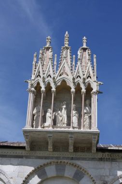 Campo Santo mimarisini ayrıntıları. Pisa, İtalya