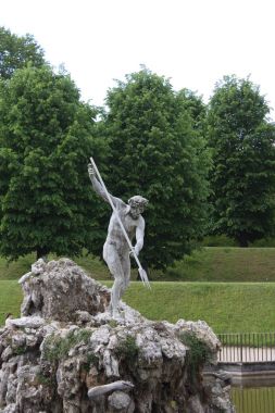 Boboli Bahçeleri ortasına Neptün Çeşmesi. Heykeltıraş, Stoldo Lorenzi. Floransa