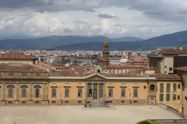 Palazzo Pitti Floransa - İtalya ile bazı amasing Ayrıntılar görünümünü.