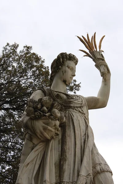 Estatua en los Jardines de Boboli Florencia, Toscana, Italia — Foto de Stock