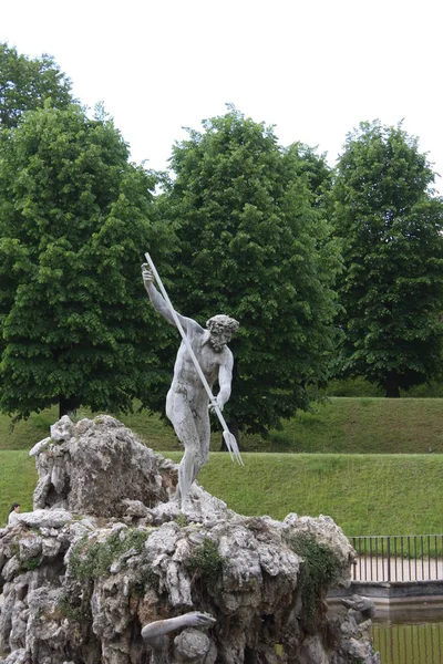 Fontaine Neptune au centre des jardins Boboli. Le sculpteur, Stoldo Lorenzi. Florence — Photo