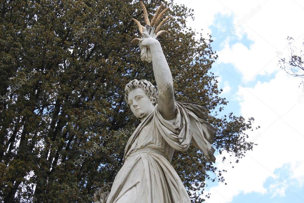 Statue in Boboli Gardens - Florence, Tuscany, Italy
