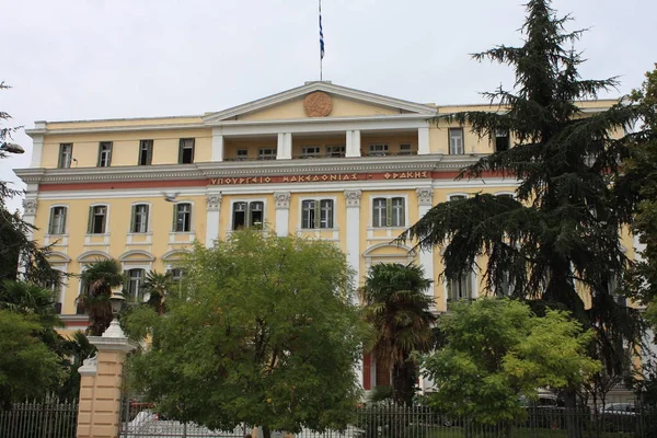 Vista del ayuntamiento de Tesalónica y el centro regional, Grecia —  Fotos de Stock