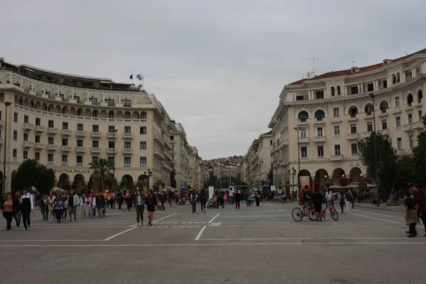 Aristotel square thessaloniki — 图库照片