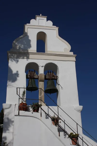 Kleine Kerk Het Eiland Santorini Griekenland — Stockfoto