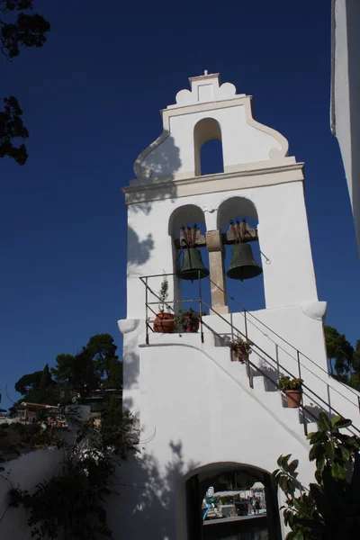 Small Church Island Santorini Greece — Stock Photo, Image