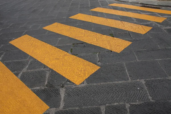 Zebra Traffic Walk Way Cross Way Blue Sky — Stockfoto