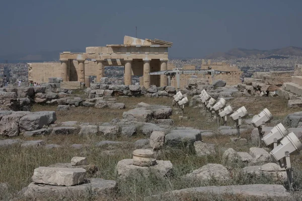 Λόφος της Ακρόπολης, ιστορικό κέντρο της Αθήνας, Αττική, Ελλάδα — Φωτογραφία Αρχείου