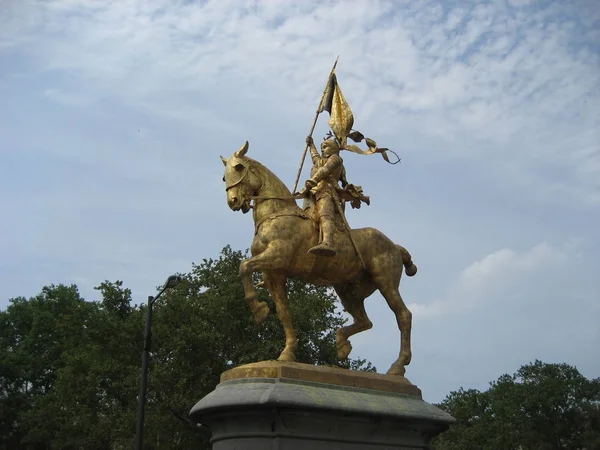 Statue Jeanne Arc Philadelphie États Unis — Photo