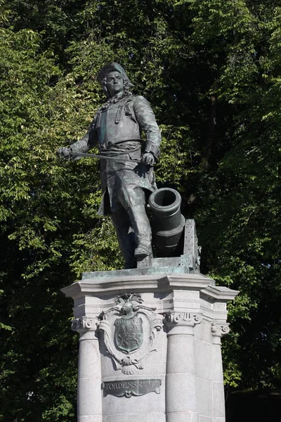 Estatua Del Almirante Peter Tordenskjold Oslo Noruega — Foto de Stock