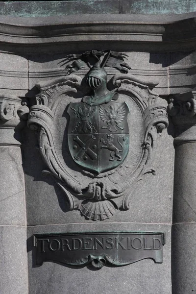 Estatua Del Almirante Peter Tordenskjold Oslo Noruega —  Fotos de Stock