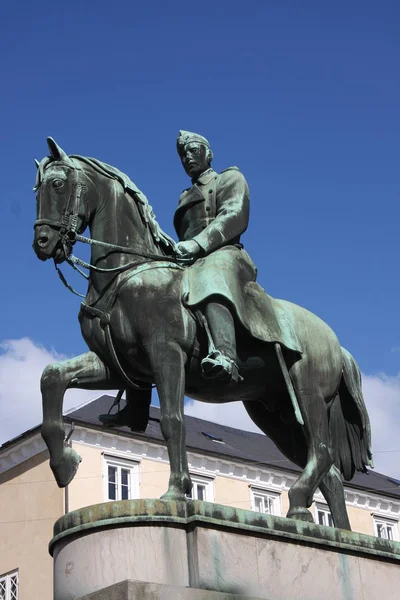 王の騎馬像コペンハーゲンで のキリスト教 — ストック写真