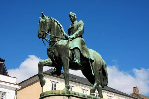 Statua equestre di Re Cristiano X a Copenaghen — Foto Stock