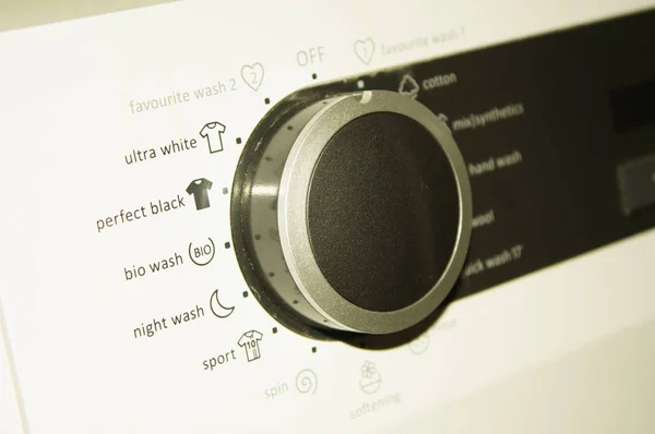 세탁기 다이얼의 클로즈업 — 스톡 사진