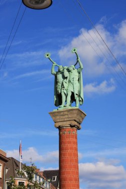 Lure üfleyiciler heykeli, Kopenhag, Danimarka,