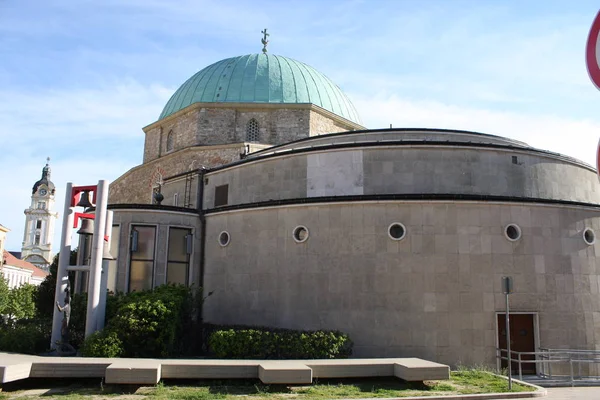 Pecs Center Med Monumenter Moskeen Kirke Museum Sør Ungarn – stockfoto