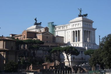 Roman Forum Roma, İtalya - dünyanın en ünlü yerlerinden. 