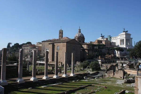 One of the most famous landmarks in the world - Roman Forum in Rome, Italy.