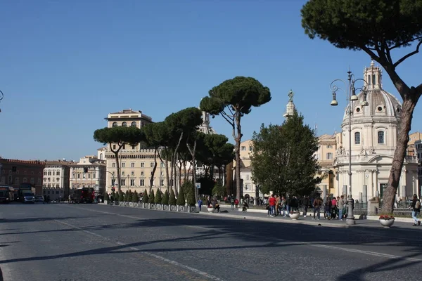 Rome Italie Février 2017 Des Monuments Les Célèbres Monde Forum — Photo