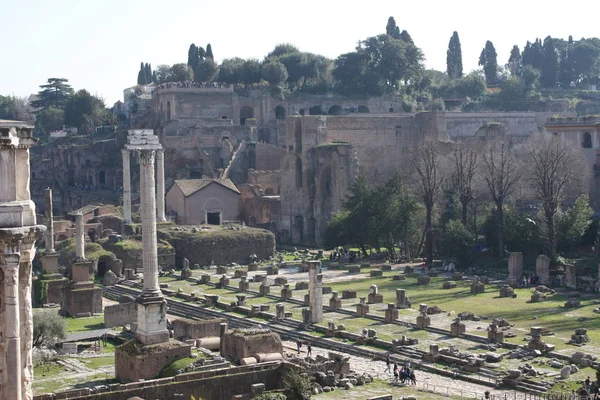 One of the most famous landmarks in the world - Roman Forum in Rome, Italy.