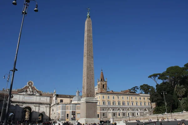 Róma Olaszország Február 2017 Piazza Del Popolo Tértől People Square — Stock Fotó