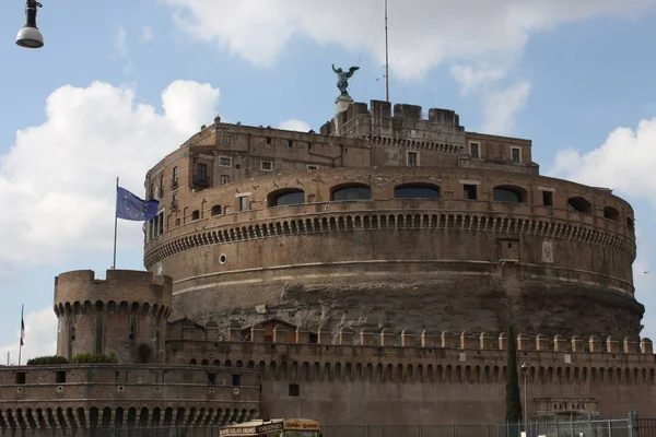 Runde Burg Heiliger Angelo Rom Italien — Stockfoto