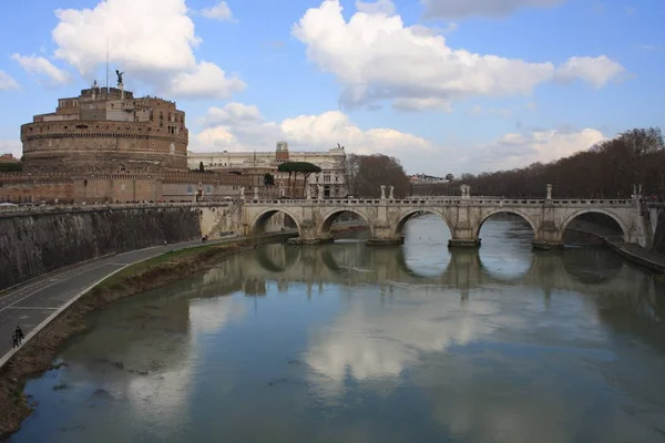 ローマの聖天使橋 イタリア — ストック写真